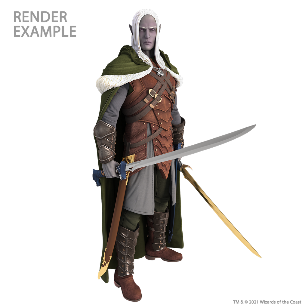 D&D: Full-Sized Drizzt Foam Statue