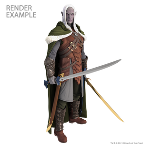 D&D: Full-Sized Drizzt Foam Statue