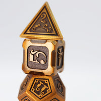 Alchemist Metals: Gold - Metal RPG Dice Set