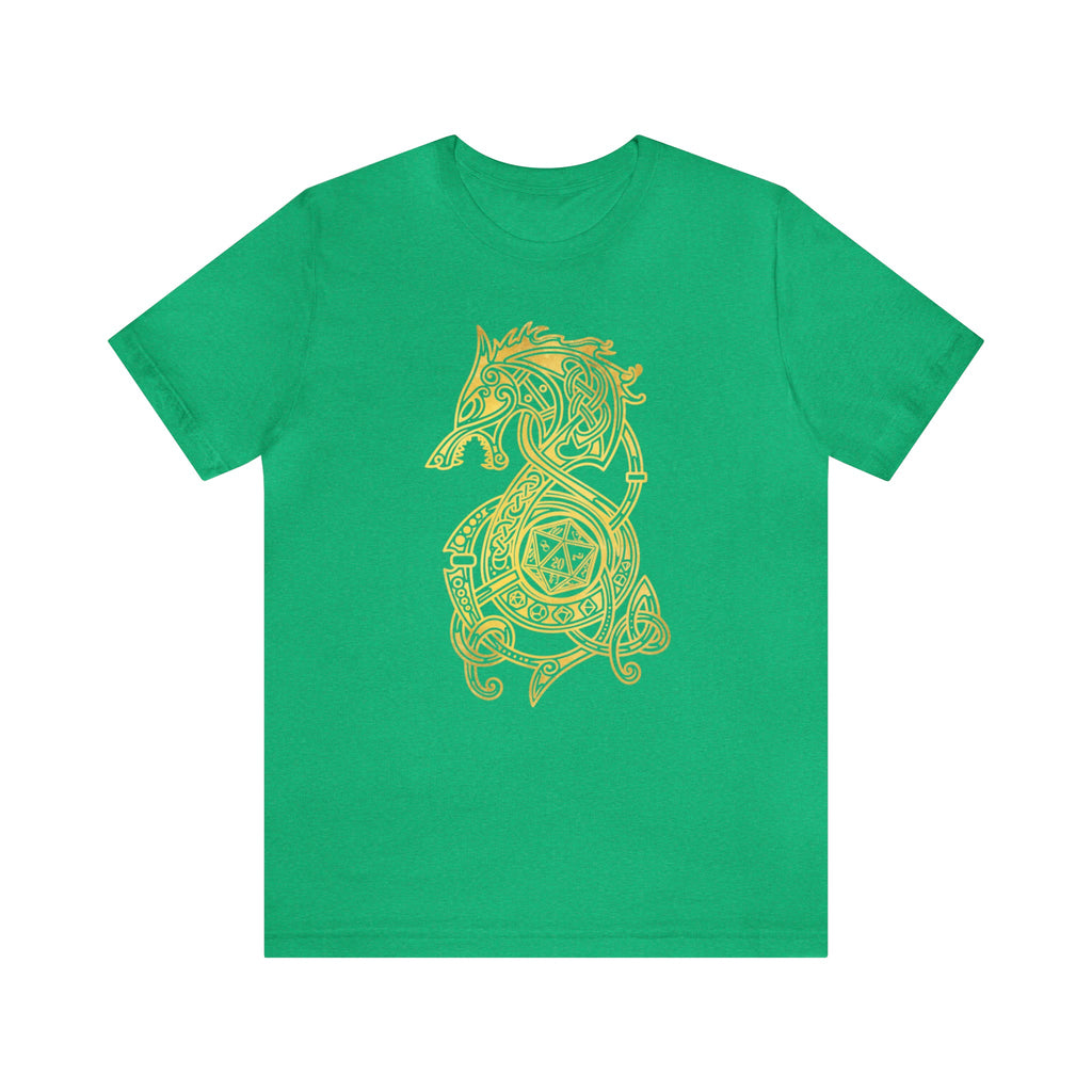 Golden Celtic Dice Dragon Shirt