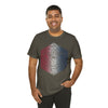 Red, White, and Blue Ombre Ornamental Dice Shirt