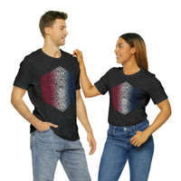 Red, White, and Blue Ombre Ornamental Dice Shirt