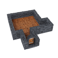 WarLock Tiles: Expansion Pack - 1 in. Dungeon Straight Walls