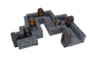 WarLock Tiles: Expansion Pack - 1 in. Dungeon Straight Walls