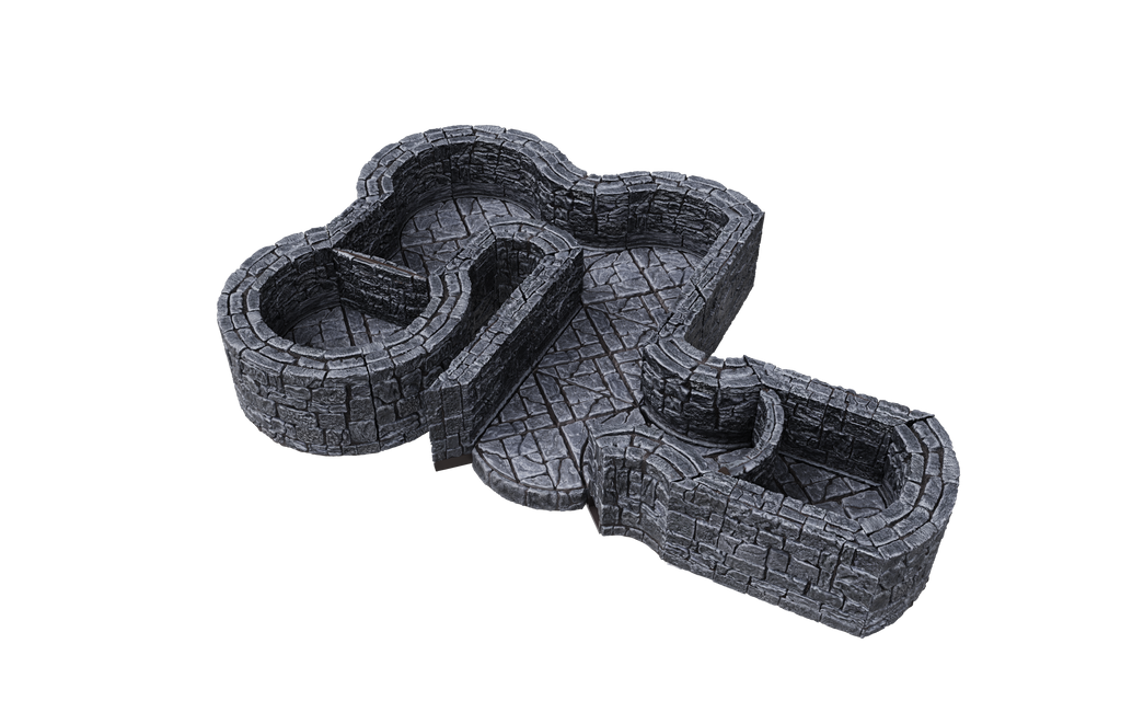 WarLock Tiles: Expansion Pack - 1 in. Dungeon Angles & Curves