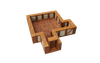 WarLock Tiles: Expansion Pack - 1 in. Town & Village Straight Walls