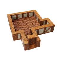 WarLock Tiles: Expansion Pack - 1 in. Town & Village Straight Walls