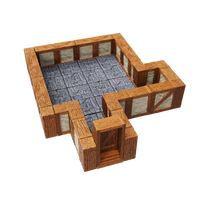 WarLock Tiles: Expansion Pack - 1 in. Town & Village Straight Walls