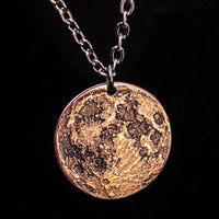Blood Moon Copper Necklace - 1" Pendant or Charm