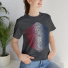 Red, White, and Blue Ombre Ornamental Dice Shirt