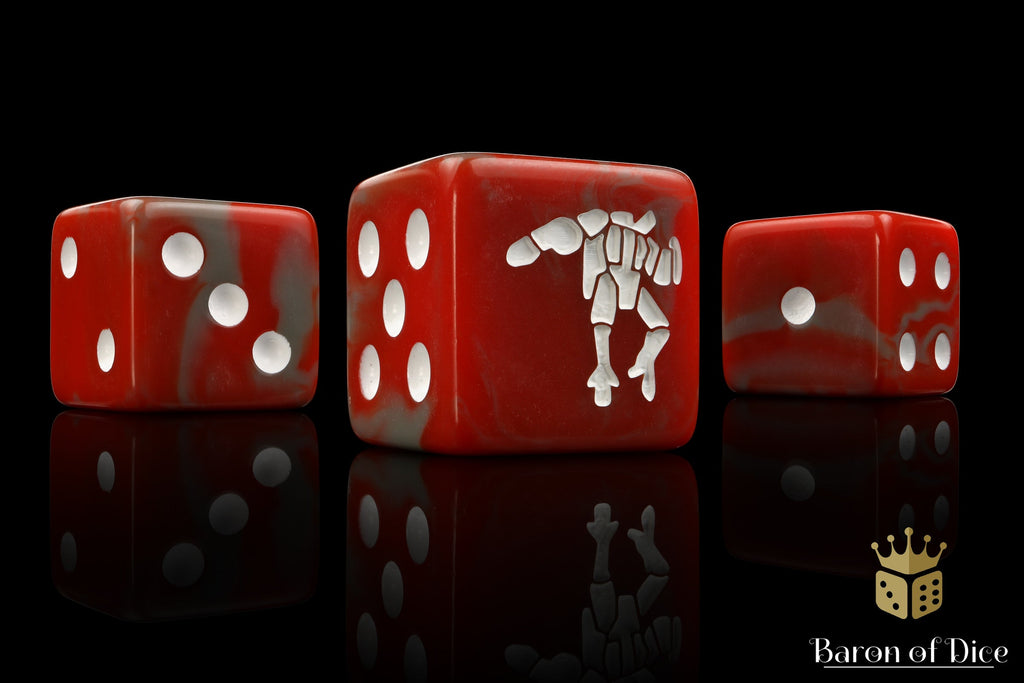 Crisis Robot, Red 16mm Dice