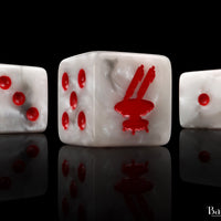 Drone, White 16mm Dice