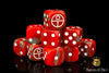 Universal Peace, Red, 16mm Dice