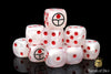 Universal Peace, White 16mm Dice