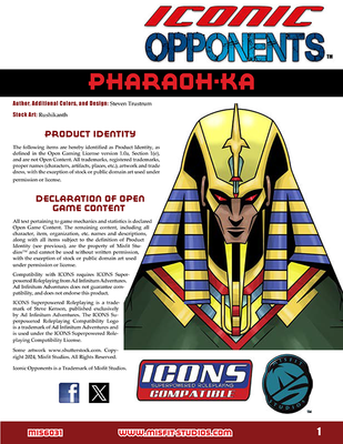 Iconic Opponents: Pharaoh-Ka