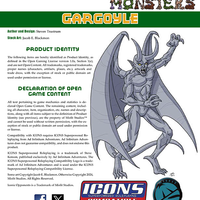 The Manual of Mutants & Monsters: Gargoyle for Icons