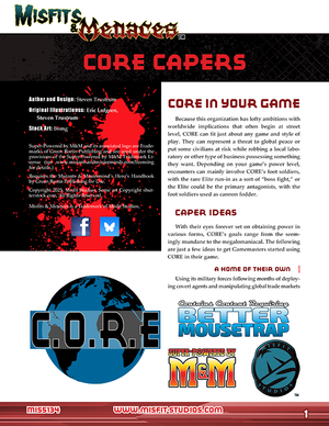 Misfits & Menaces: CORE Capers