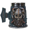 Danegeld Viking Horned Warrior with Battle Helmet Beer Stein