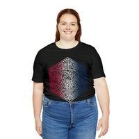 Red, White, and Blue Ombre Ornamental Dice Shirt