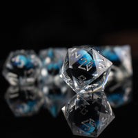 Legacy of Blue Eyes Liquid Core Dice Set - Silver