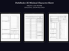 Pathfinder 2e Minimal Character Sheet