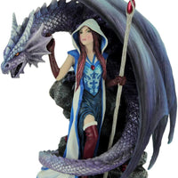 Dragon's Mage by Anne Stoke Sorceress and Dragon Statue