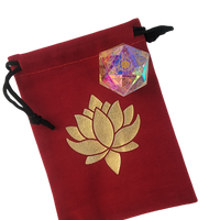 Hindi Prismatic Glass 30mm d20 - Dice Around the World Collection