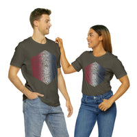 Red, White, and Blue Ombre Ornamental Dice Shirt