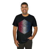 Red, White, and Blue Ombre Ornamental Dice Shirt