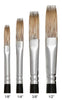 Trekell Legion Synthetic Mongoose Long Handle Artist Brushes For Oil and Acrylic