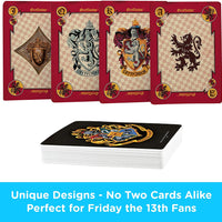 Aquarius Playing Cards: Harry Potter - House Crests