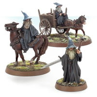 The Lord of the Rings - Gandalf the Grey Foot, Mounted and on Cart