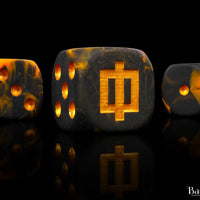 Lava Rune, 16mm Dice