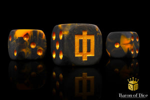 Lava Rune, 16mm Dice