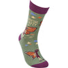 Anti-Social Butterfly Funny Socks in Purple | Unisex