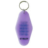 Awfully Gorgeous for Being this Broke and Tired Motel Style Keychain in Translucent Violet