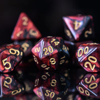 Blood Rose Acrylic Dice Set