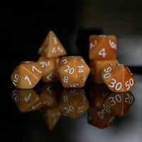 Butterscotch Acrylic Dice Set