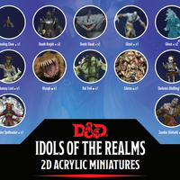 D&D: Idols of the Realms - Boneyard 2D Acrylic Miniatures - Set 1