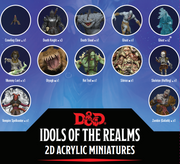 D&D: Idols of the Realms - Boneyard 2D Acrylic Miniatures - Set 1