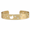 Classy Cat Lady Gold Cutout Cuff Bracelet