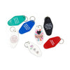 Clear Eyes, Full Hearts, Zero Fucks Motel Style Keychain In Green