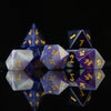 Purple Agate Stone Dice Set