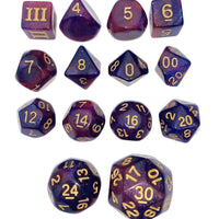 Specialty 14 Unusual DCC Dice Set - Eldritch Blast