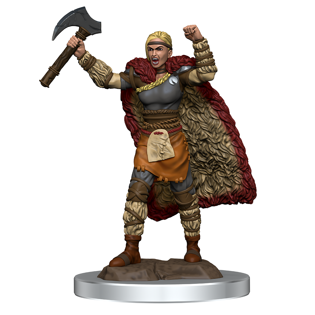 D&D: Icons of the Realms - Female Human Barbarian Premium Figure