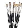 Trekell Legion Synthetic Mongoose Long Handle Artist Brushes For Oil and Acrylic