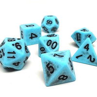 Ancient Topaz Dice Collection - 7 Piece Set