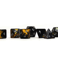 Aluminum Elite Dice of the Elvenkind - Gold 7 Dice Set