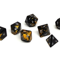 Aluminum Elite Dice of the Elvenkind - Gold 7 Dice Set