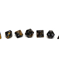 Aluminum Elite Dice of the Elvenkind - Gold 7 Dice Set